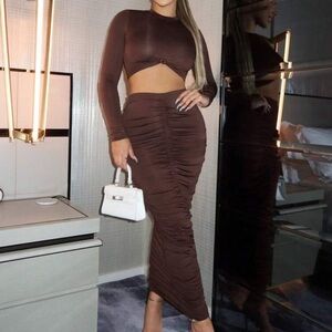 NWOT SHEIN brown set